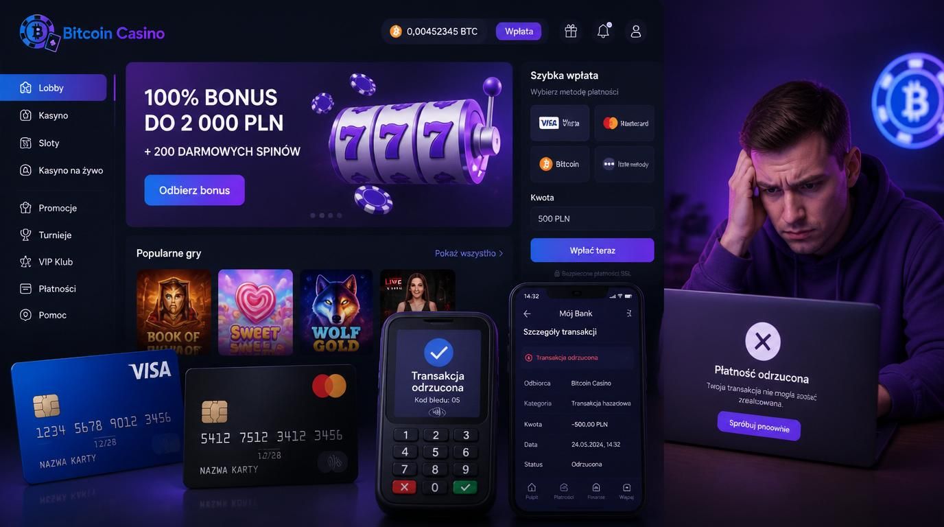 Karty Visa i Mastercard odrzucane przez banki w kontekście kasyn online